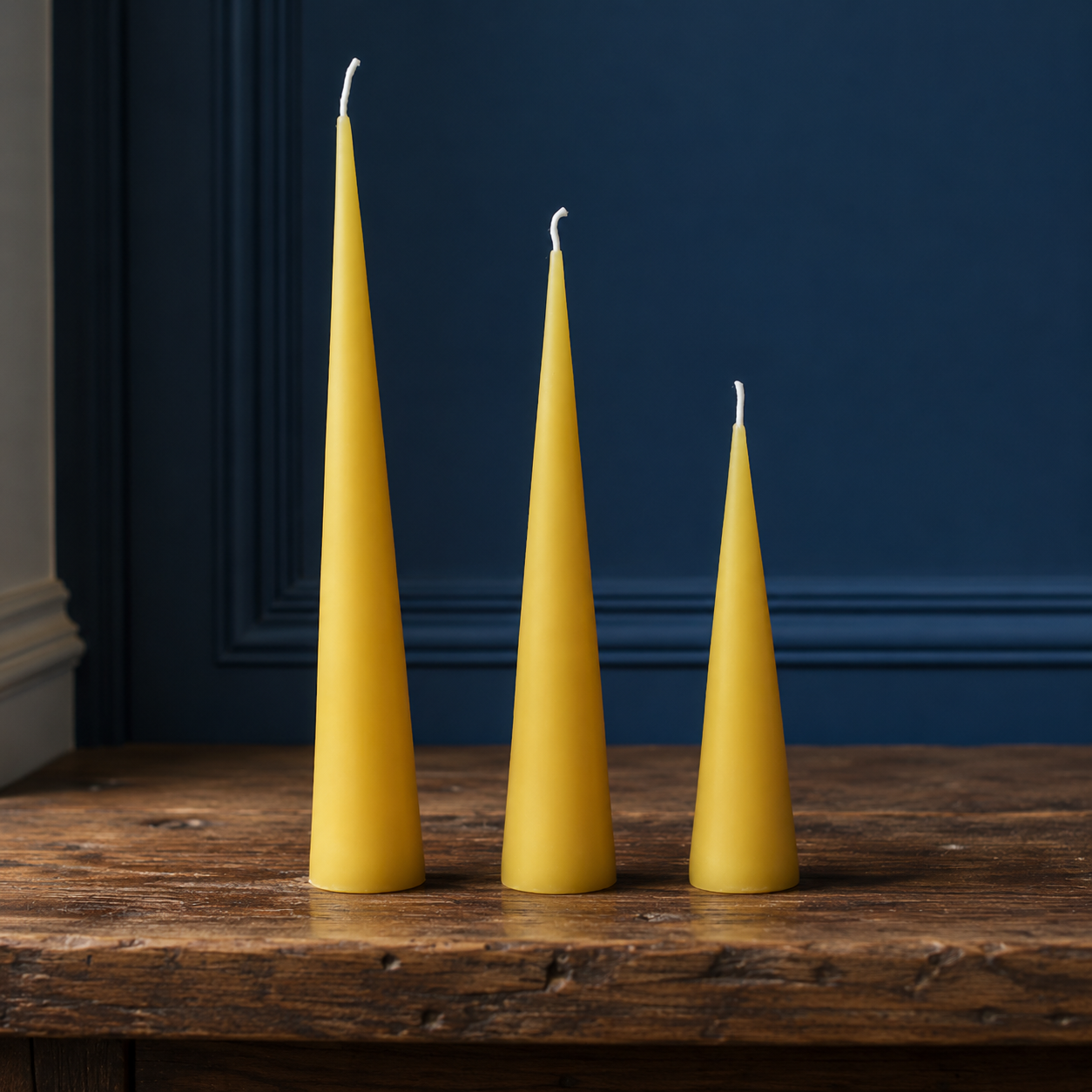 Beeswax Cone Candle Set