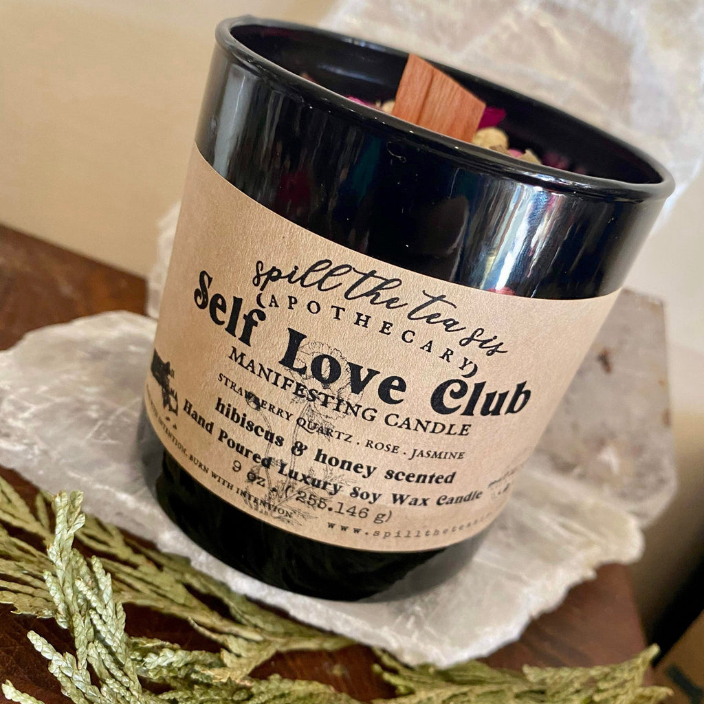 Self Love Club Intention Candle | Self Care & Healing Soy Wax Candle