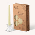 White Beeswax Candles - 7 Hours - 12 Pack